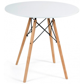 Стол круглый Eames DSW D80 Белый